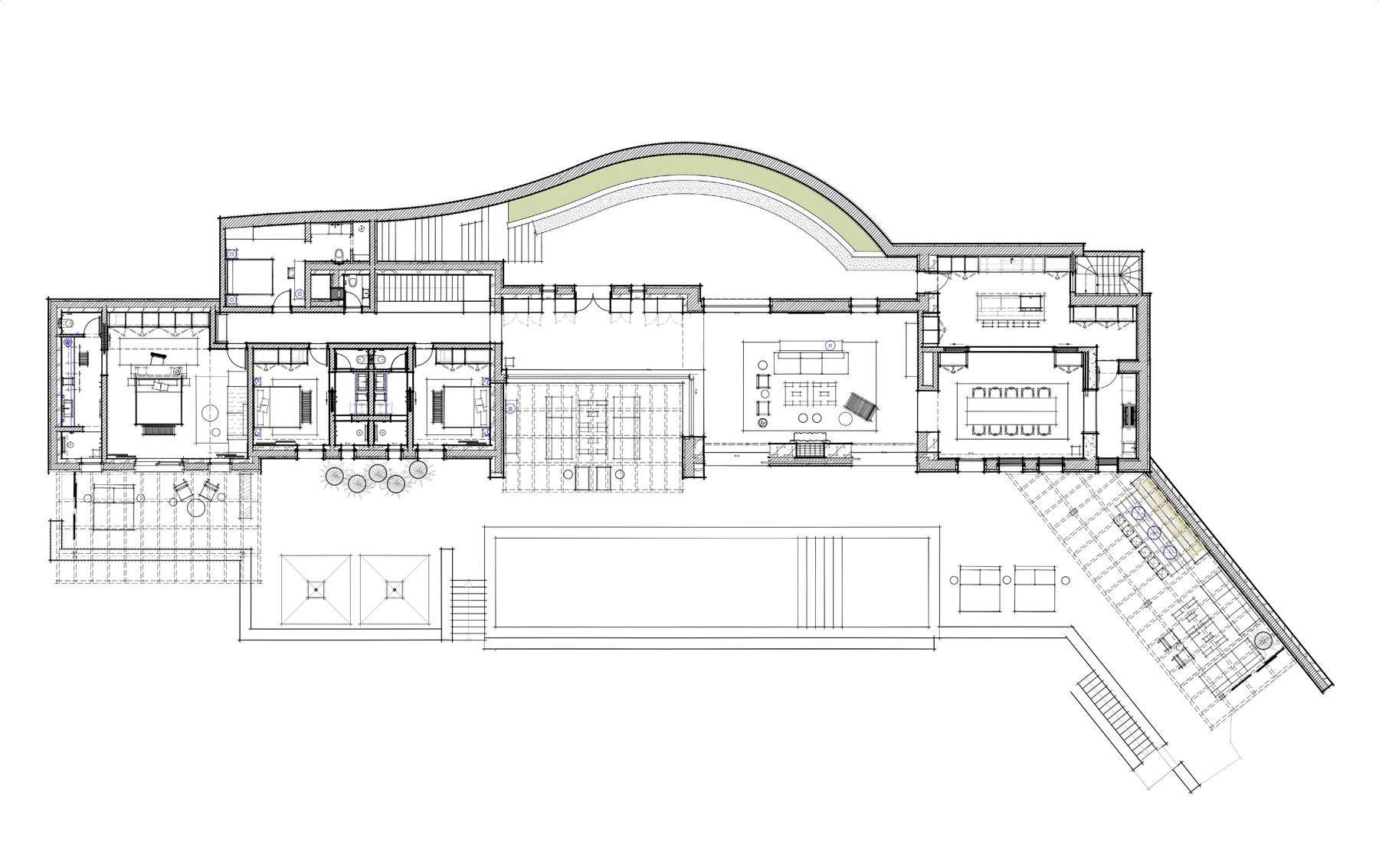 Lower Ground living wing floor plan