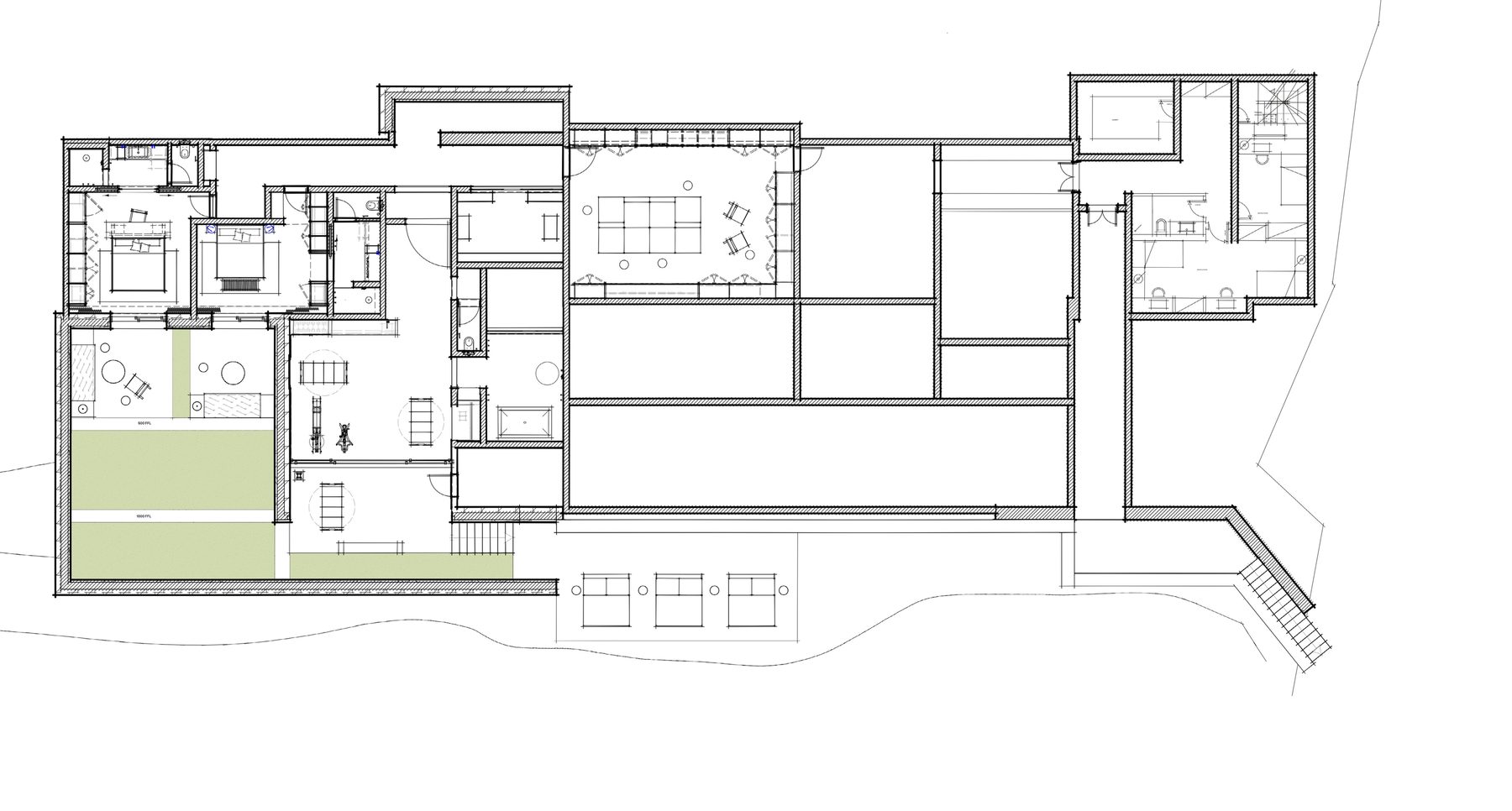 Lower Ground wellness wing floor plan