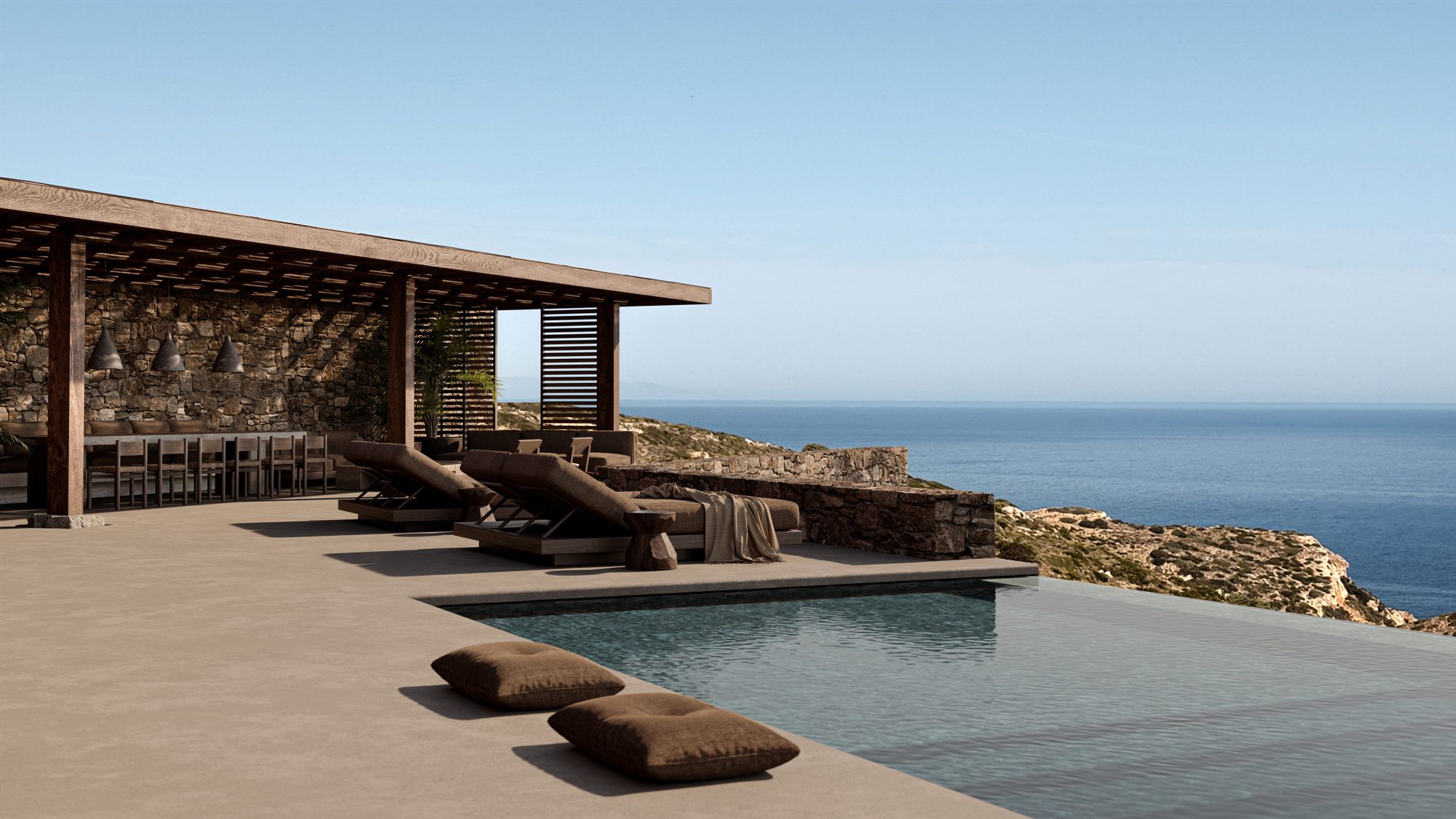 Pool and Outdoor Dining, Myrsini Residence