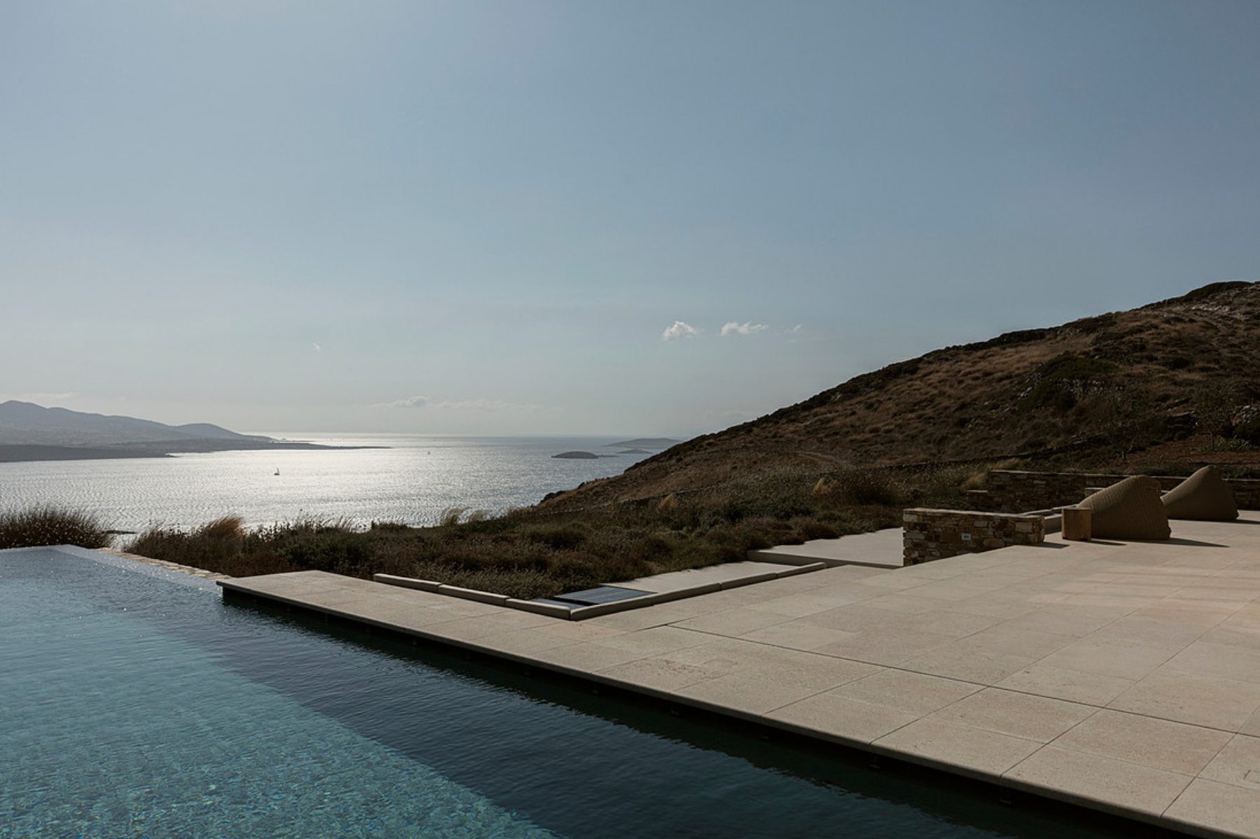 Infinity pool aerial view