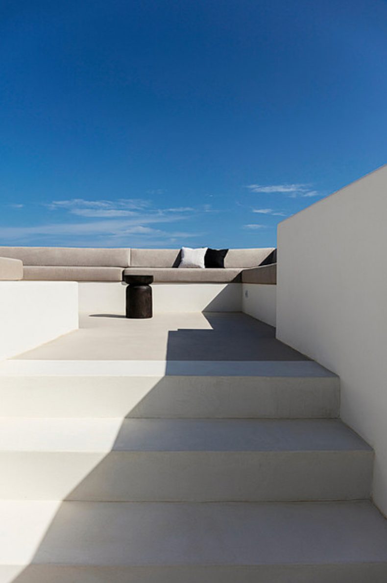 Rooftop staircase