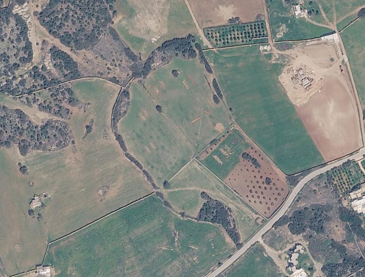 Aerial view of Roc Estate plot boundary